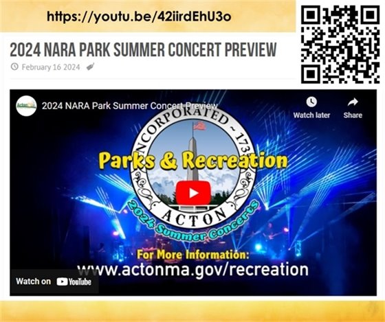 Events at NARA Park - Summer of 2024