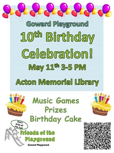 Goward Playground Birthday Flyer