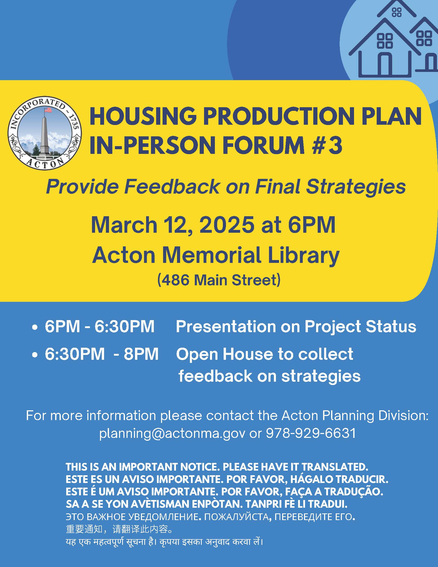Housing Production Plan Forum 3