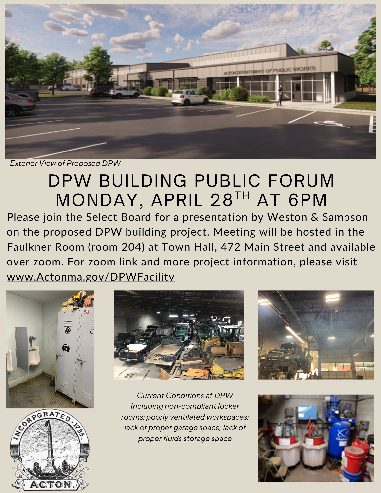 DPW Facility Public Forum April 28th