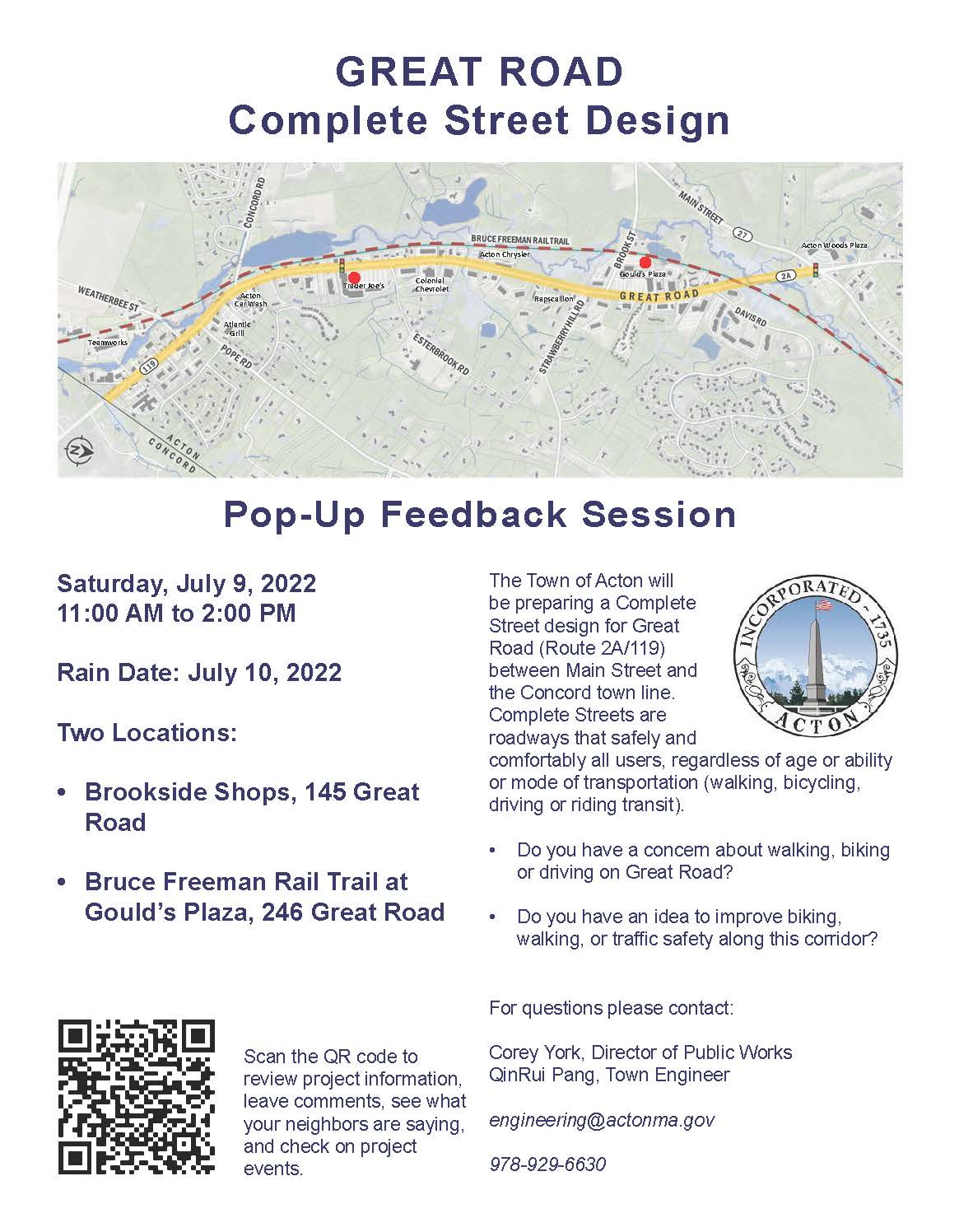 Great Road Pop Up Flyer