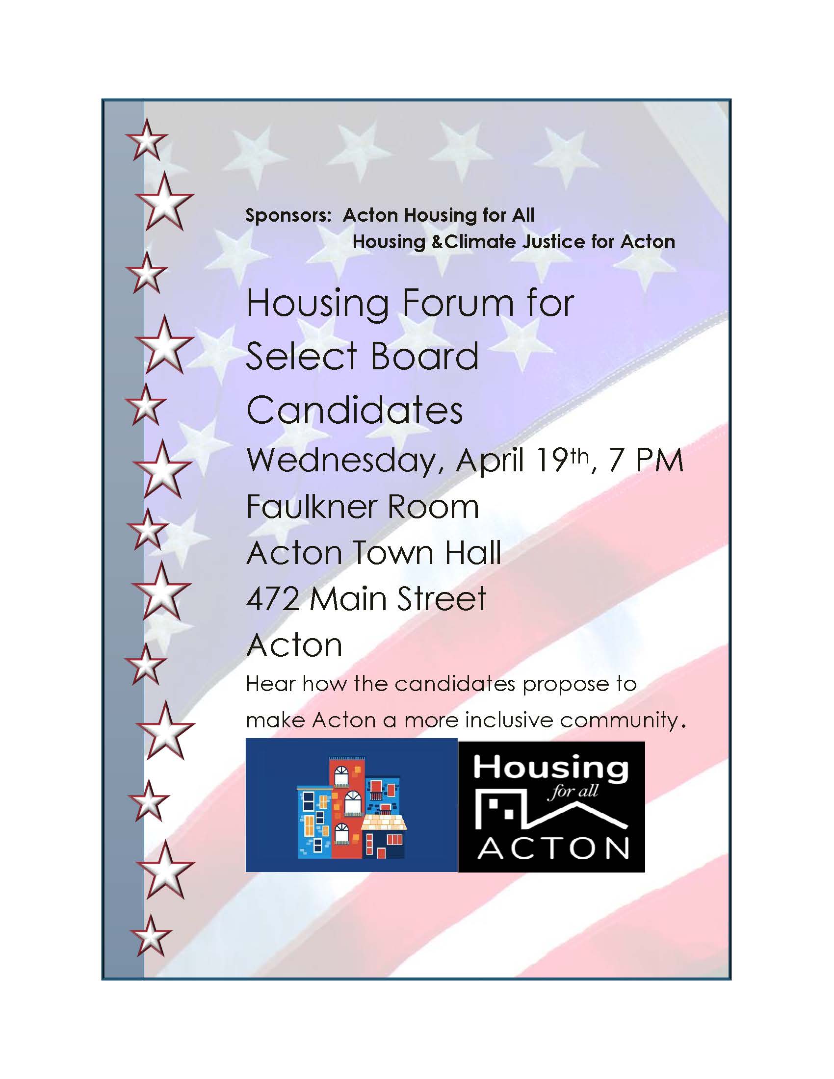 Housing Forum flyer