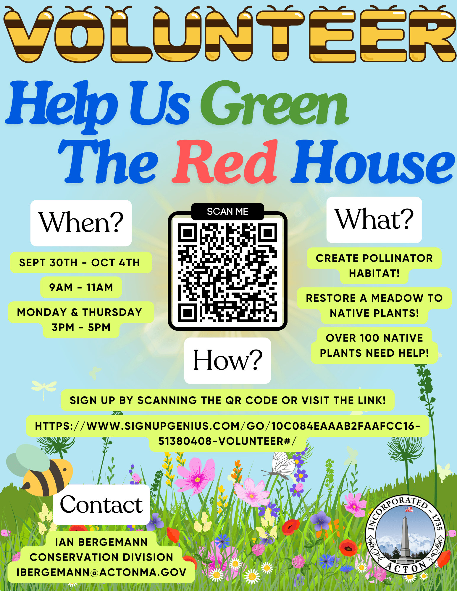 Red House Volunteer Flyer