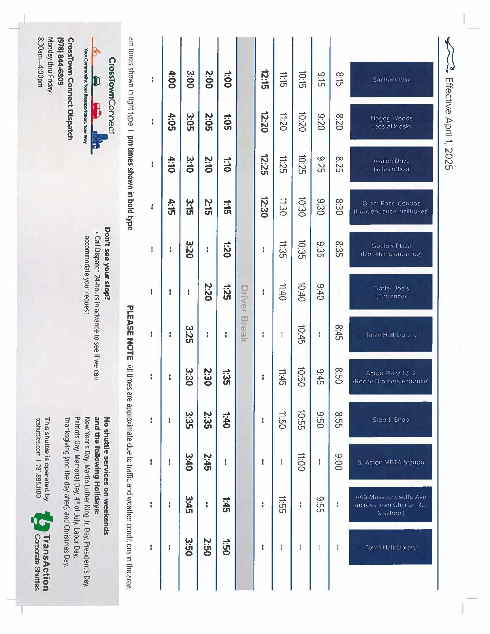 CAT_Schedule_CrossTown_Connect_Schedule