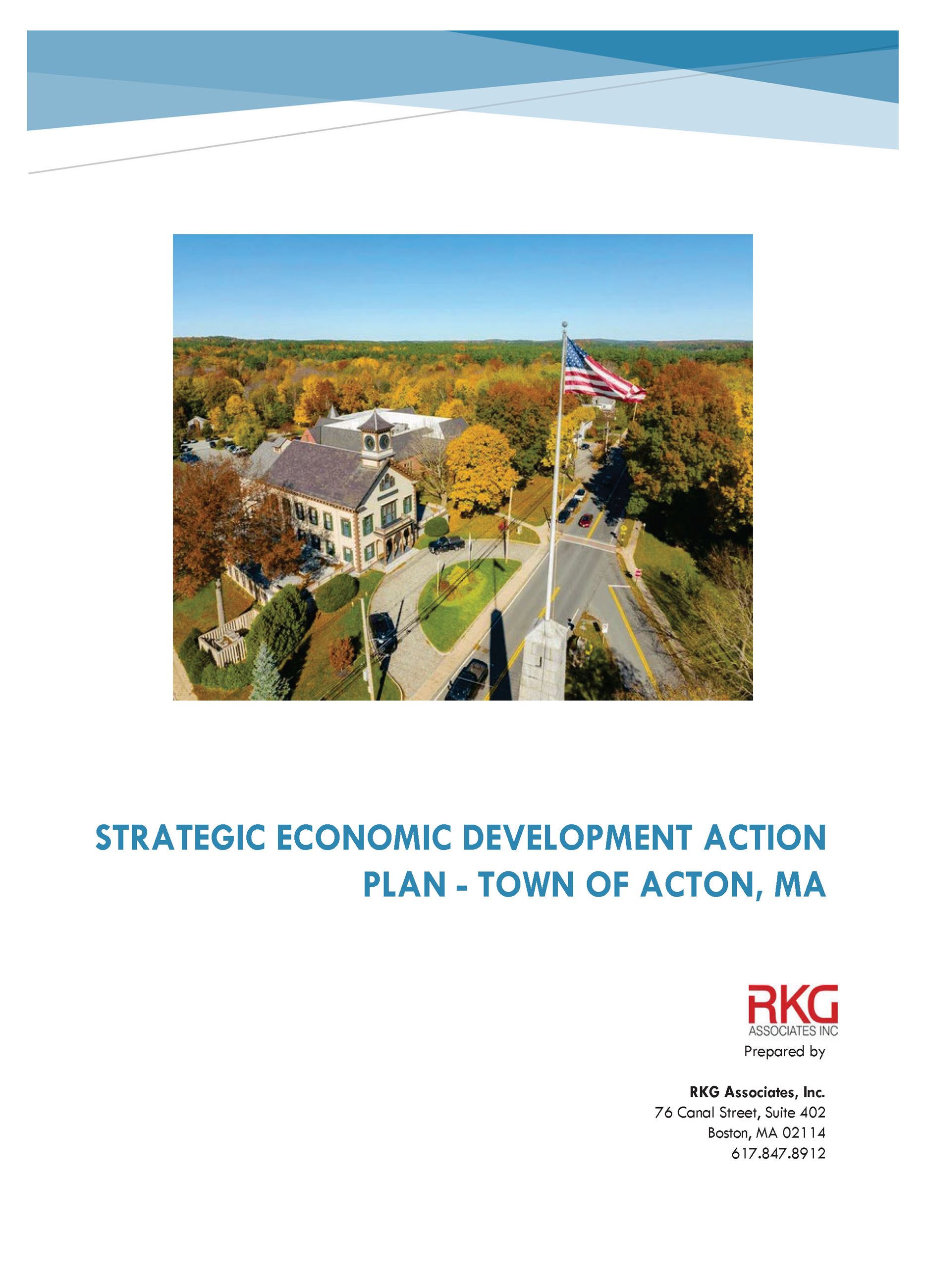 Strategic Economic Development Action Plan - Town of Acton, MA