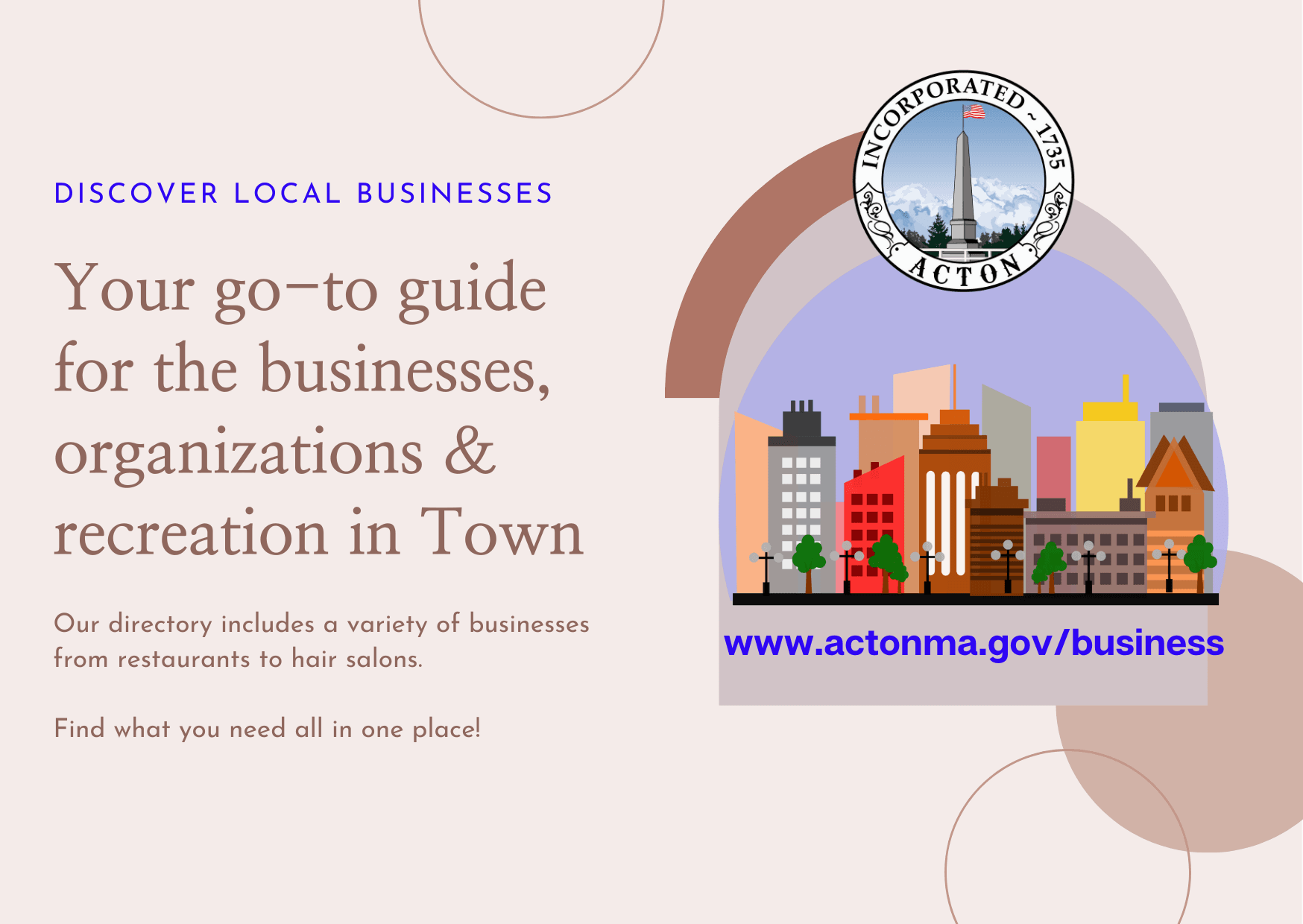 Graphic for Acton Business Directory